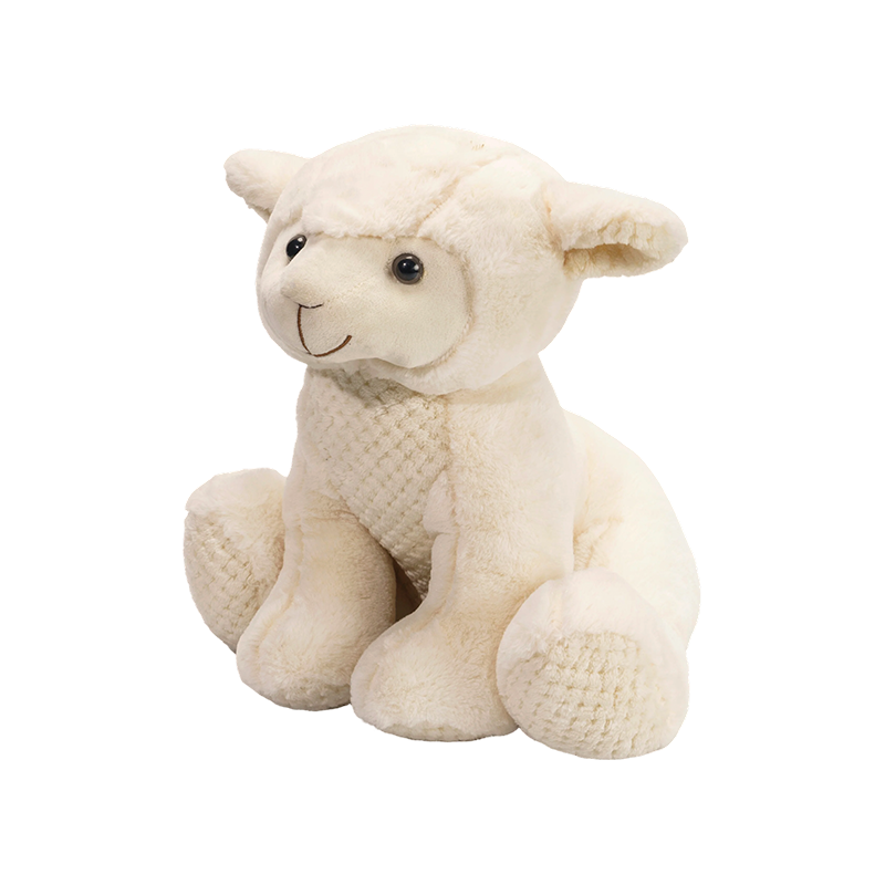 Repleti sedens albus agnus gausapati toy - pecudes