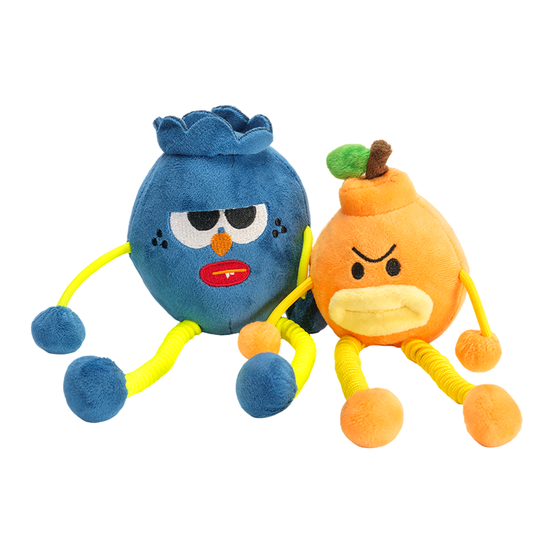 Sulky Vaccinium & irato aurantiaco gausapo keychains