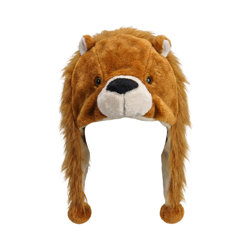 Venerandum realis Brown Furry Leonis Plush Hat