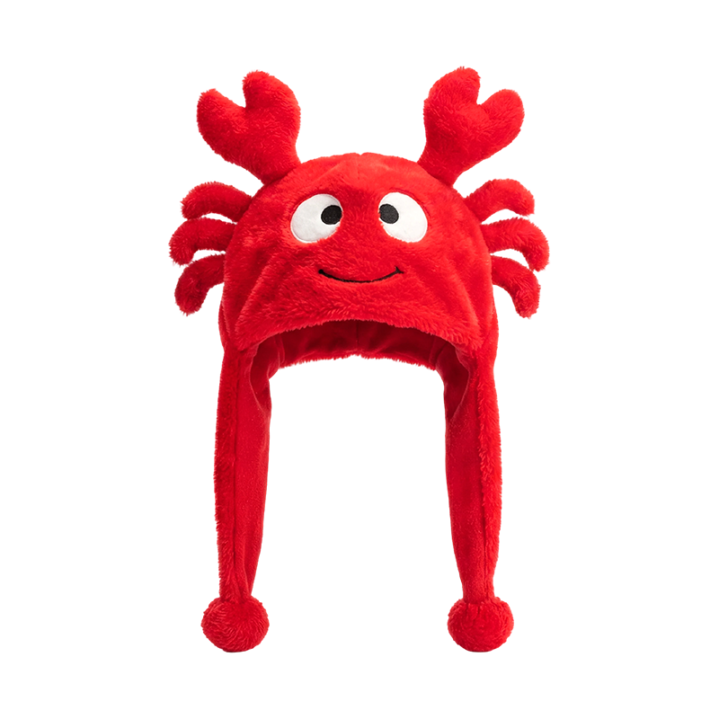Rubrum cancrorum informibus gausapati petasum