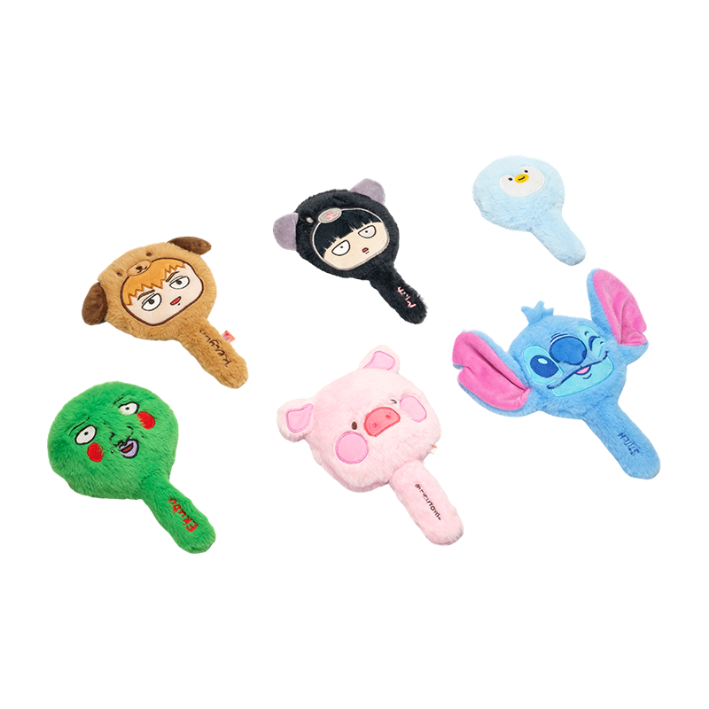 Plush animalis figura manu Speculum nugas